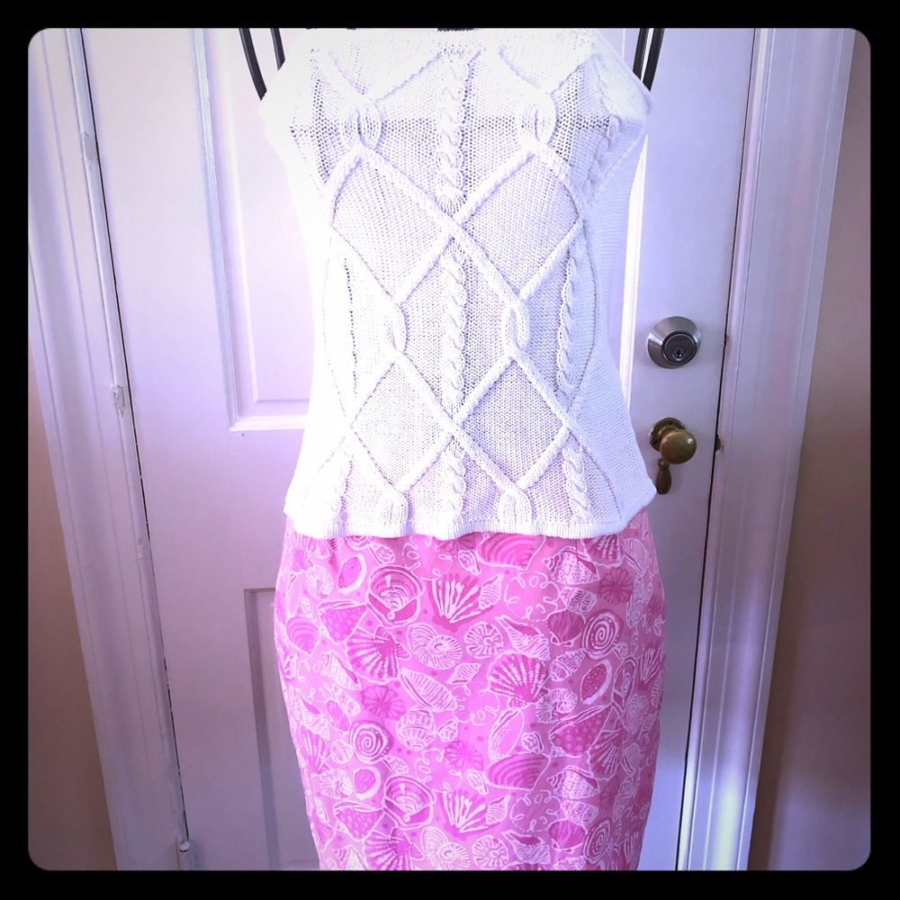J Mclaughlin knit strapless top